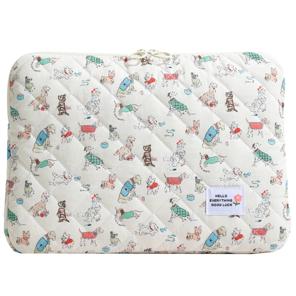 11/13/15 Inch Flower Pattern Laptop Sleeve Case Bag Shockproof Computer Cover Bag Laptop Protective Bag for MacBook Air Ipad