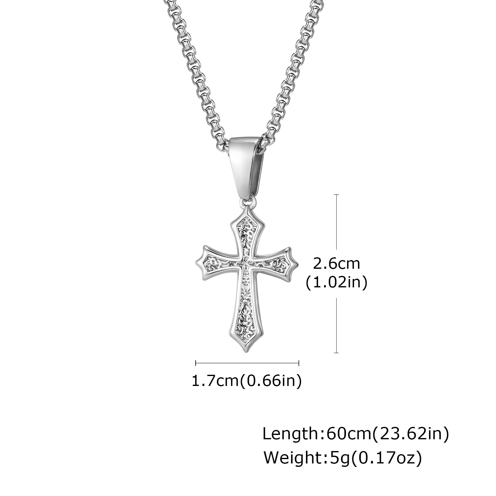 Hip Hop Cross Pendant Necklace