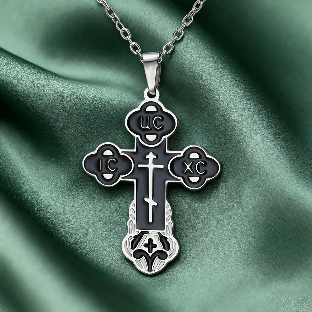 Eastern Orthodox Cross Necklace