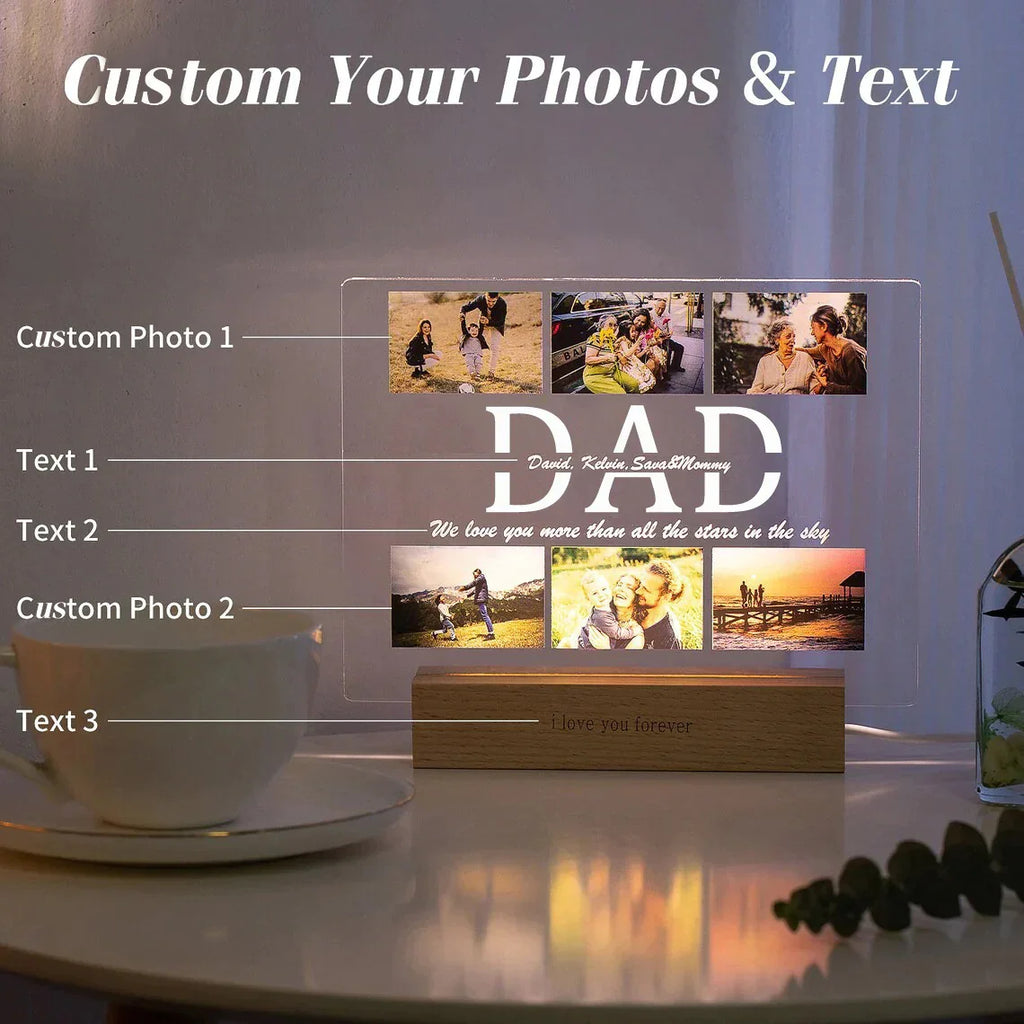 Memory Glow 3D Personalized Night Light