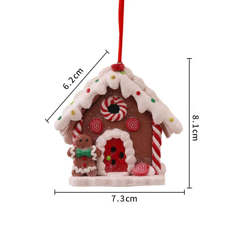 LED Light Christmas Gingerbread Small House
