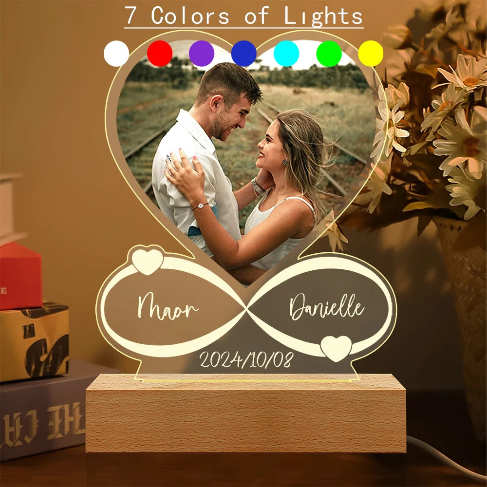 Custom Love Frame Anniversary Gift for Couples