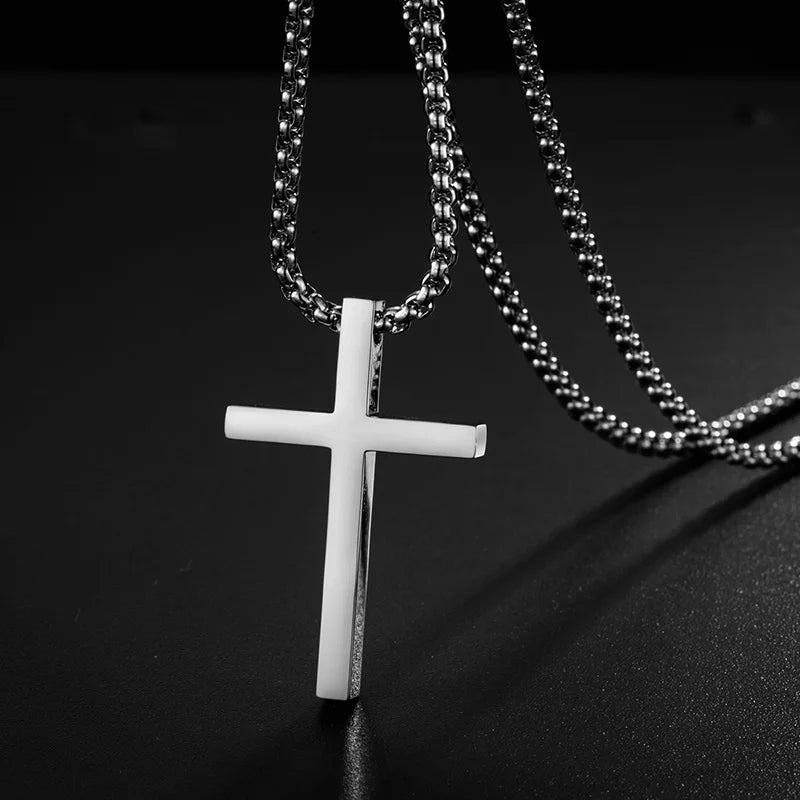 Minimalist Stainless Steel Cross Necklace