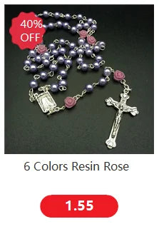 St. Benedict Cross Rosary Necklace