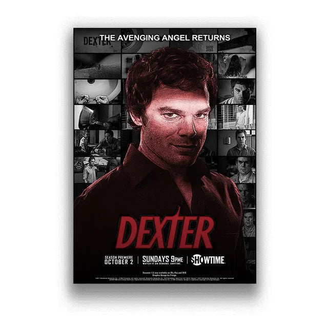 Dexter TV Show Canvas Poster