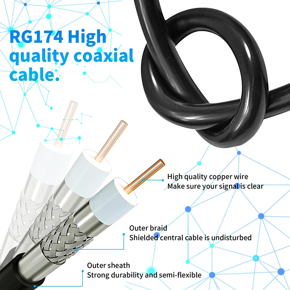 4K Digital TV Antenna with Suction Cup