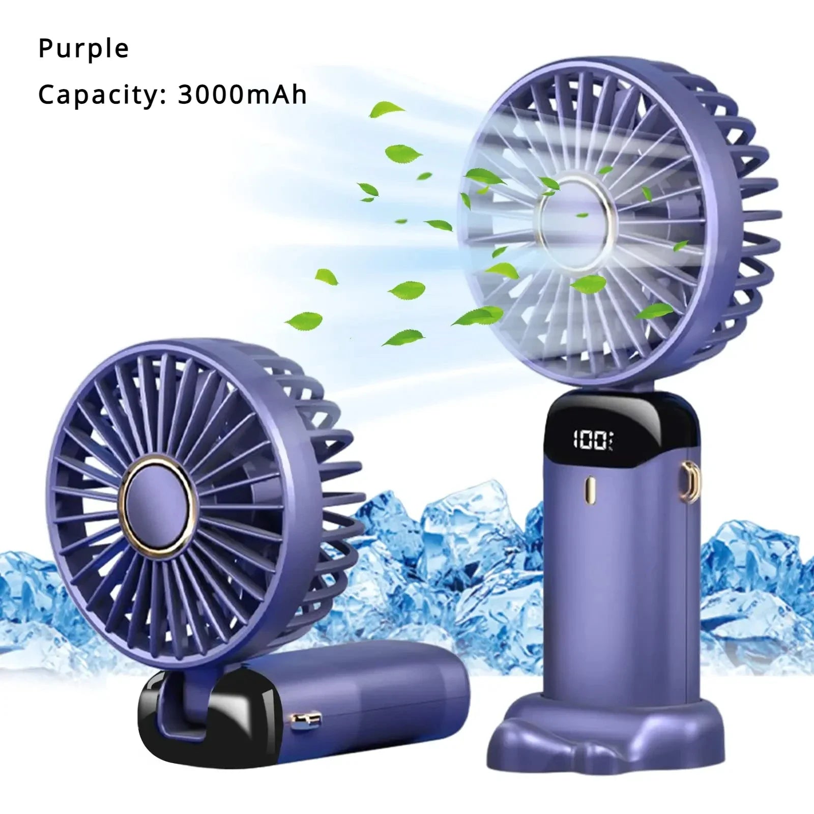 Portable Handheld & Neck Fan with Phone Holder