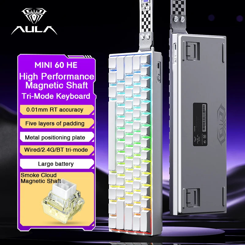 AULA MINI60 HE Magnetic Wireless Keyboard