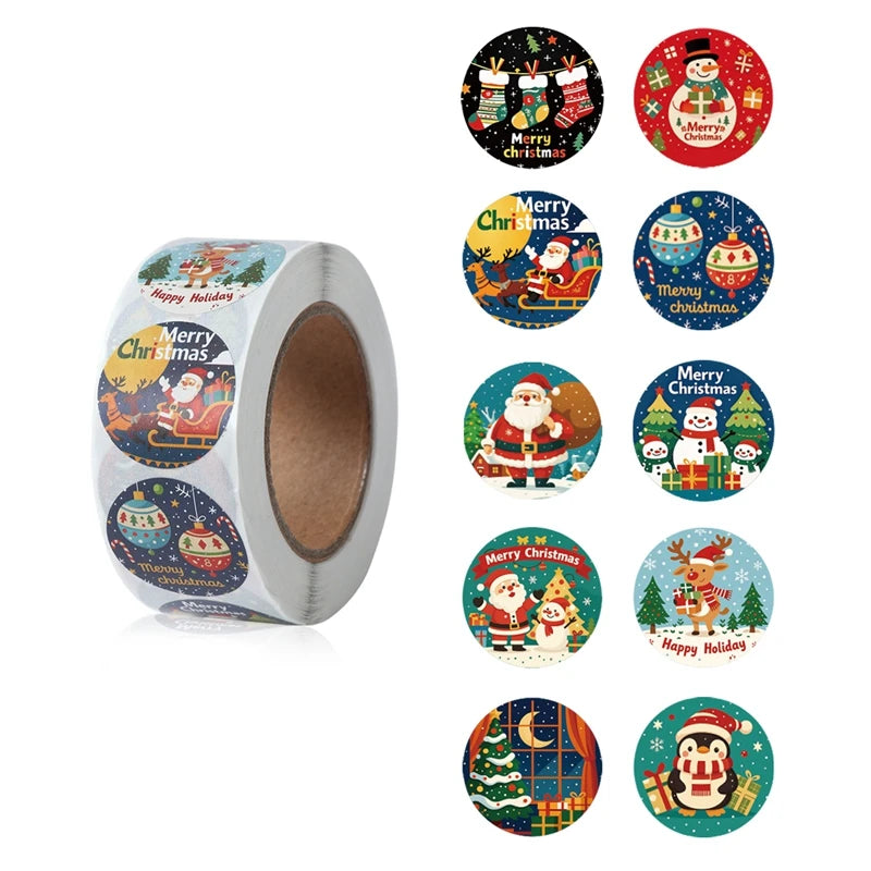 500Pcs Christmas Stickers Set