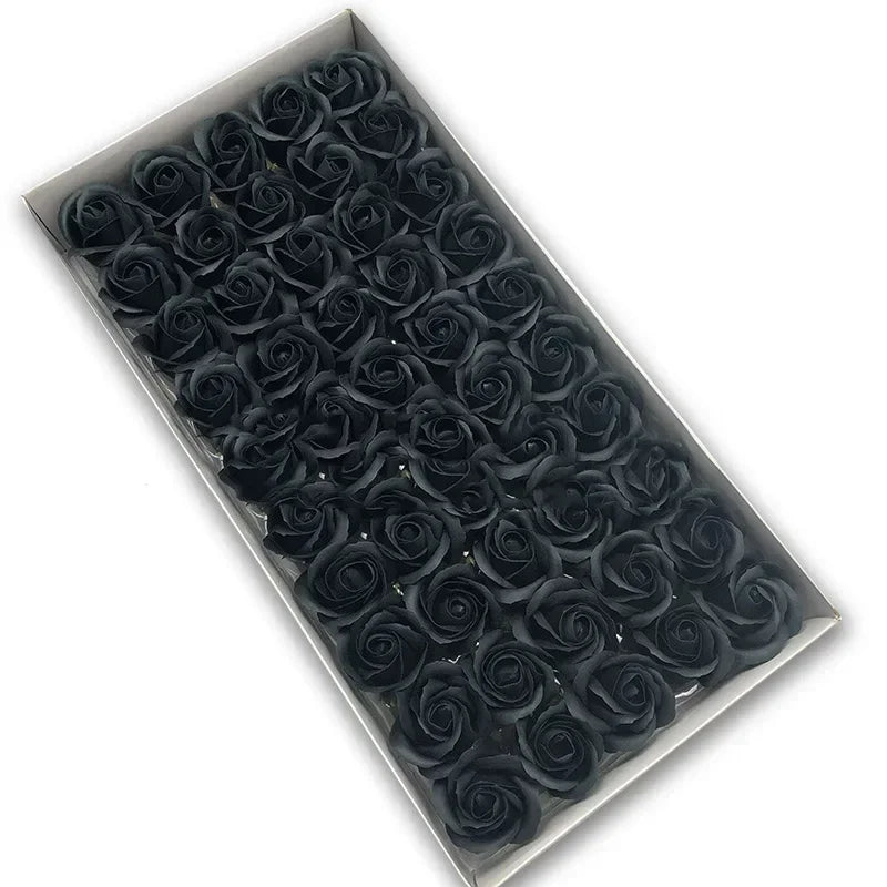 50pcs Artificial Rose Heads