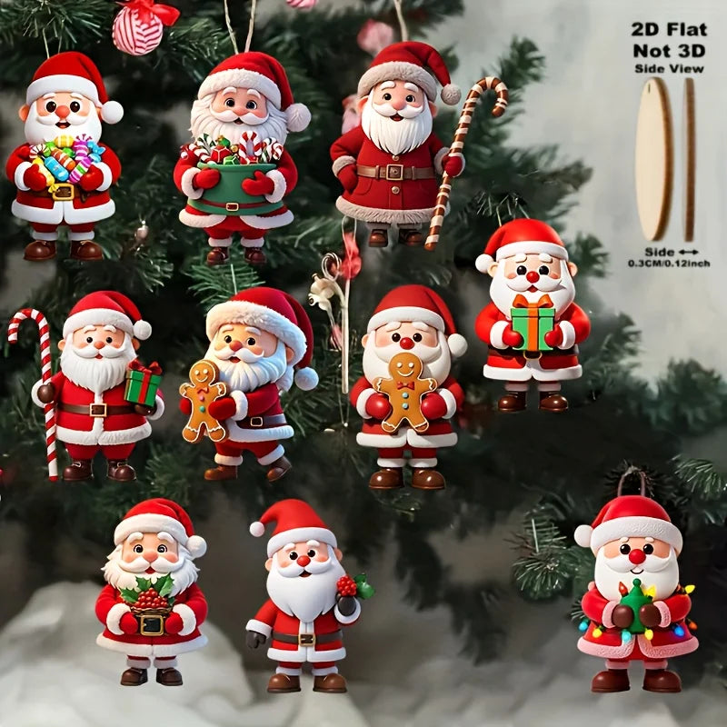 Holiday Cheer Wooden Ornament Set