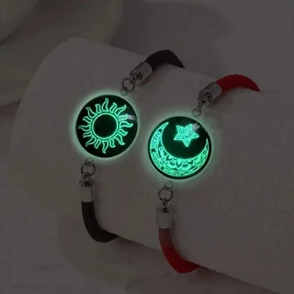 Luminous Sun & Moon Couple Bracelets