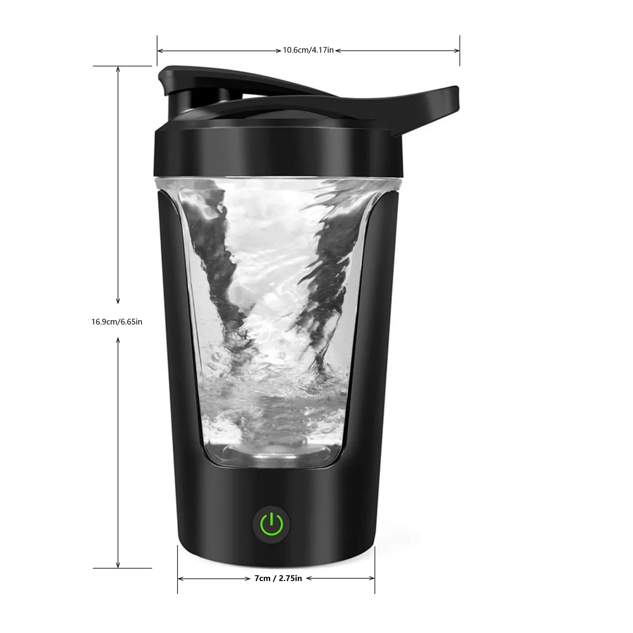 450ml Electric Shaker Bottle – Portable Mixer for Protein & Smoothies