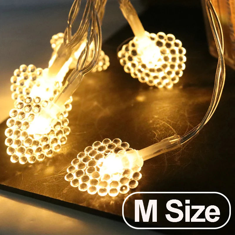 Christmas Colorful Snowflake & Star String Lights