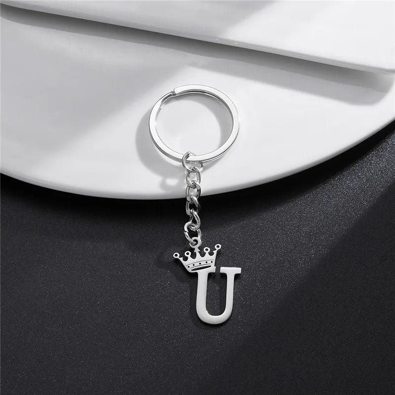 Royal Initial Keychain Charm
