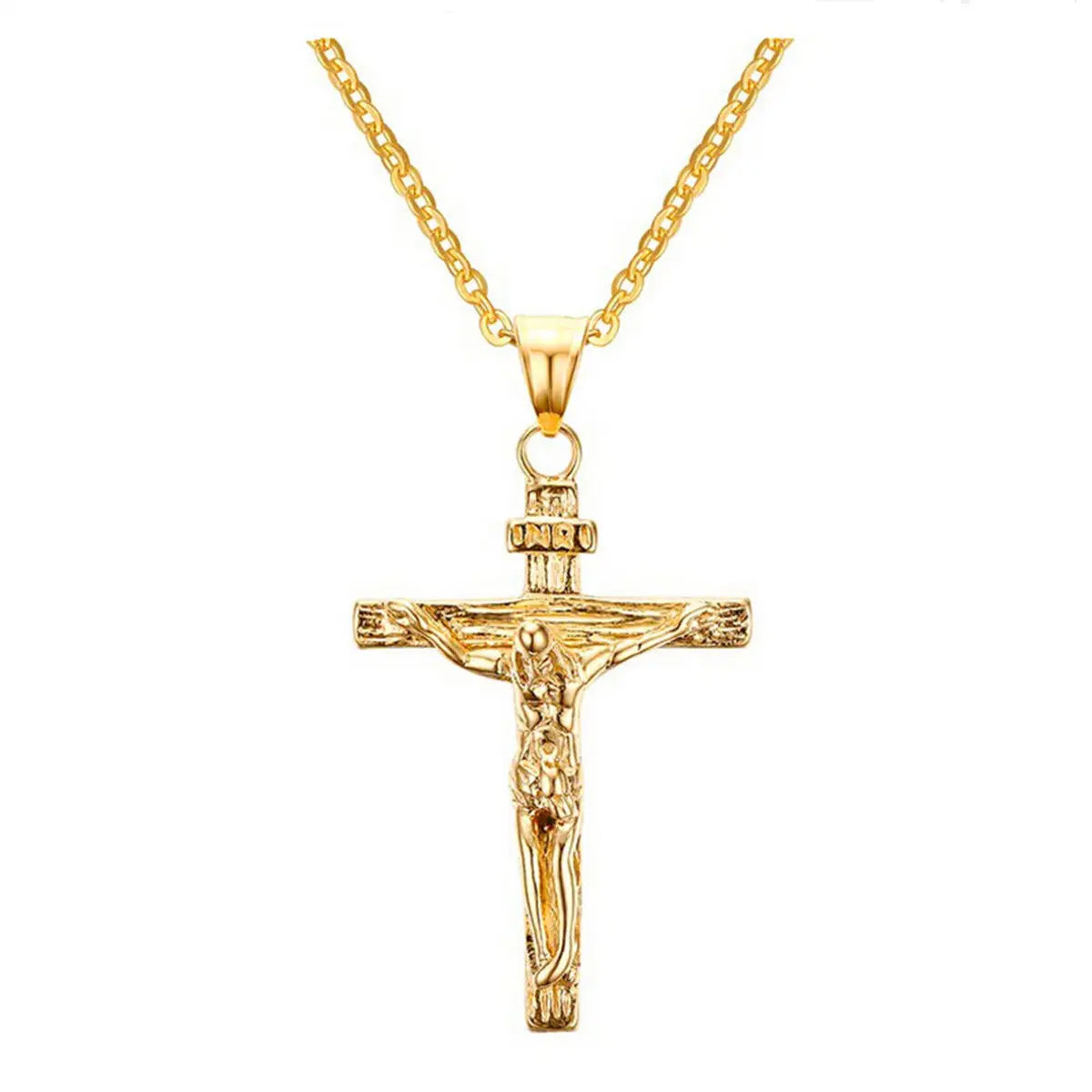 Vintage Gothic Cross Pendant Necklace