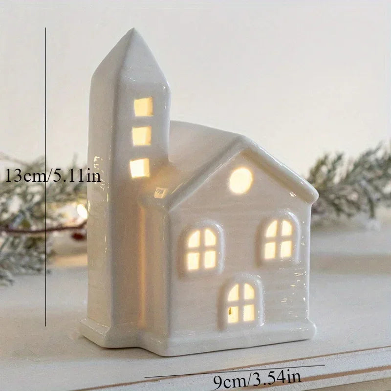 Frosted Glow Ceramic House