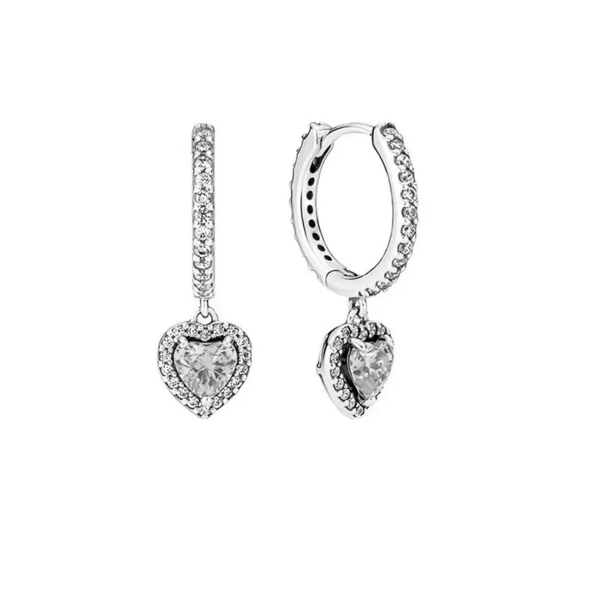 Radiant Heart Sterling Silver Earrings