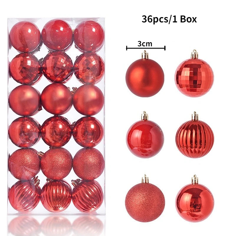 Elegant Xmas Tree Decorations for Home, Party, and New Year 2026 Décor
