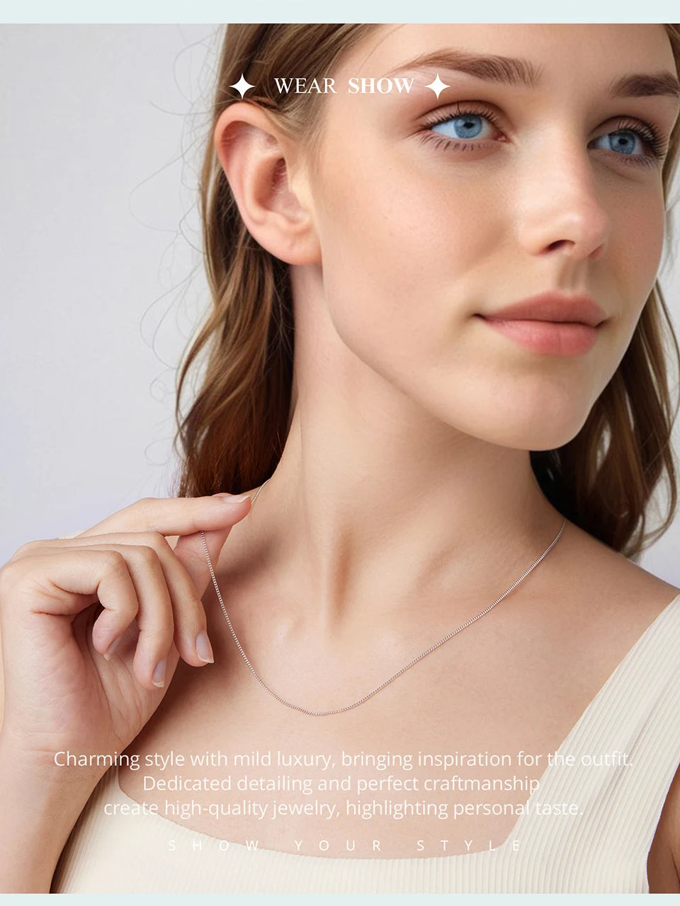 Sterling Silver Gold-Plated Side Chain Necklace