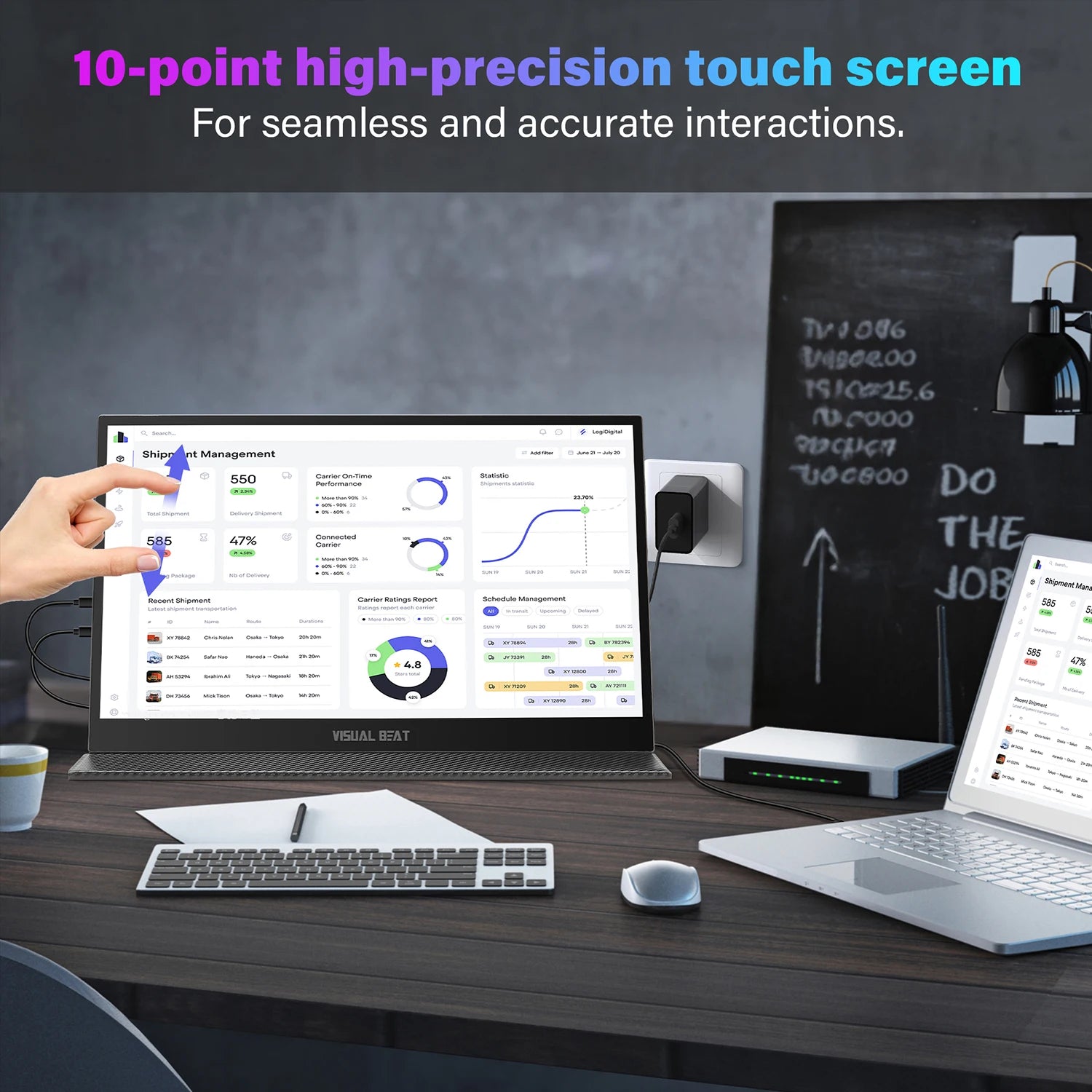 17.3" 4K Portable Touchscreen Monitor
