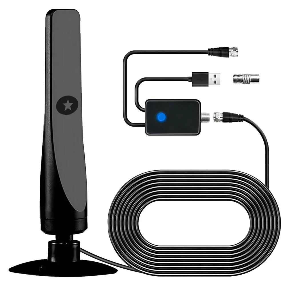 4K Digital TV Antenna with Suction Cup