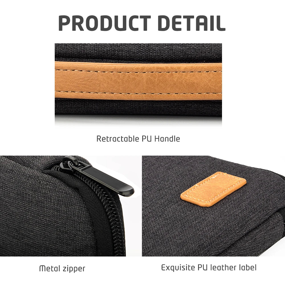 Protective Laptop Sleeve Case for 13.3 14 15.6 16 Inch New MacBook Pro M3 Max M2 M1 Slim Carrying Laptop Bag Men Women