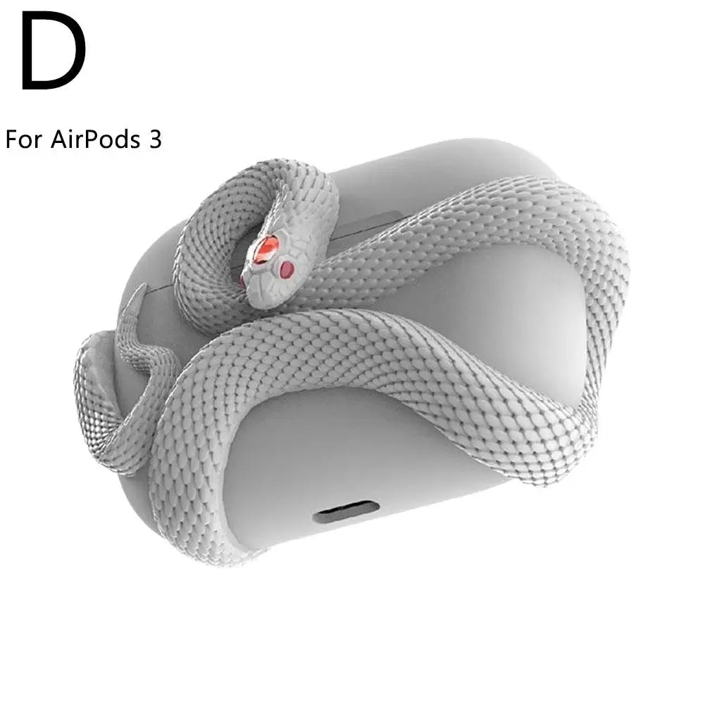 Snake-Shaped Protective Case for AirPods Pro/2/3