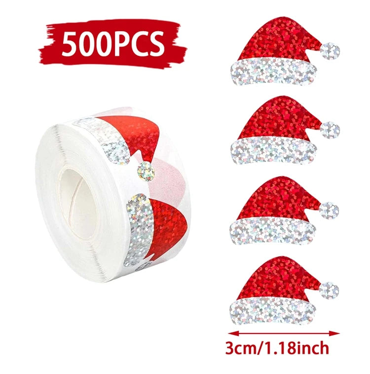 500Pcs Christmas Stickers Set