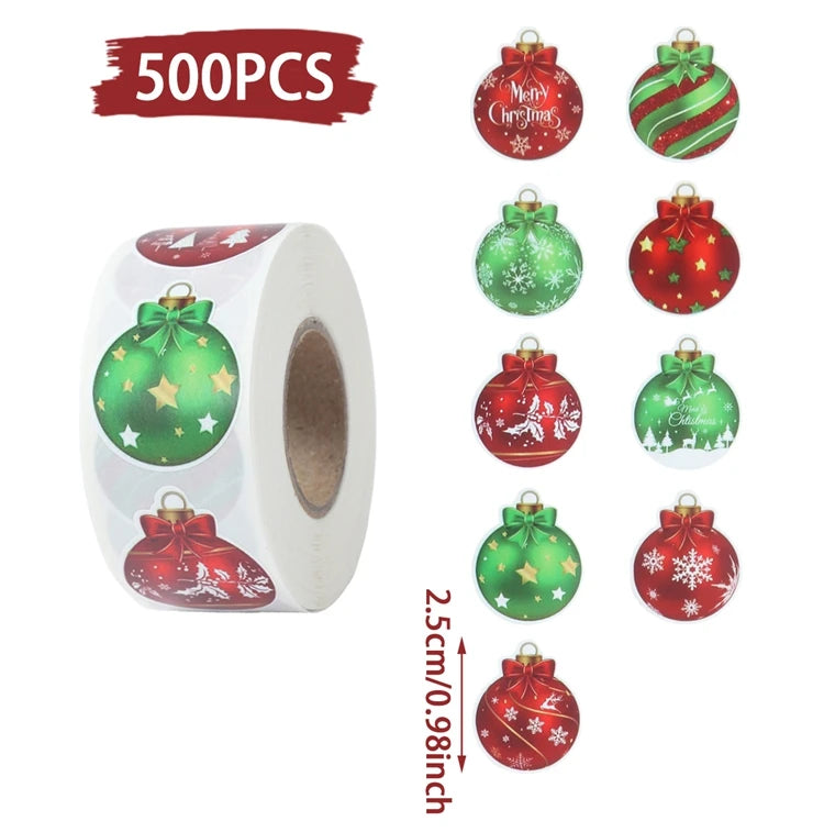 500Pcs Christmas Stickers Set