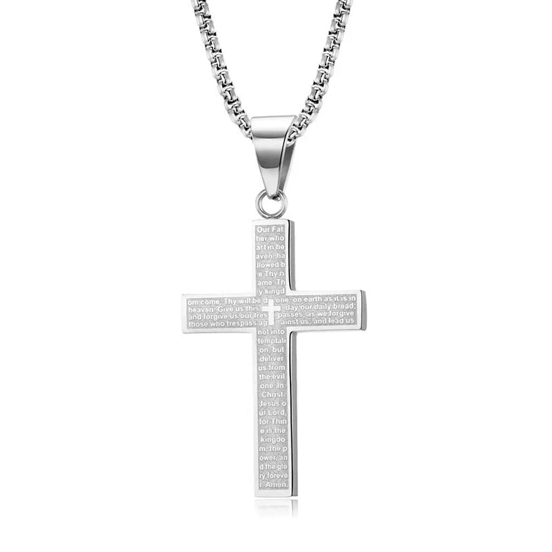 FaithGuard Prayer Cross Necklace