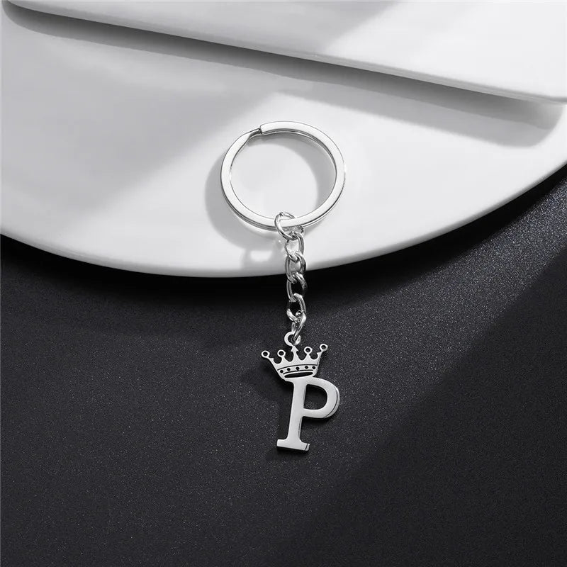 Royal Initial Keychain Charm
