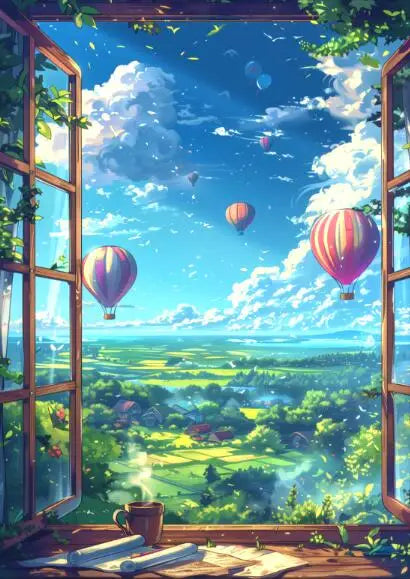 Blue Cabin Beach & Forest Canvas Wall Art