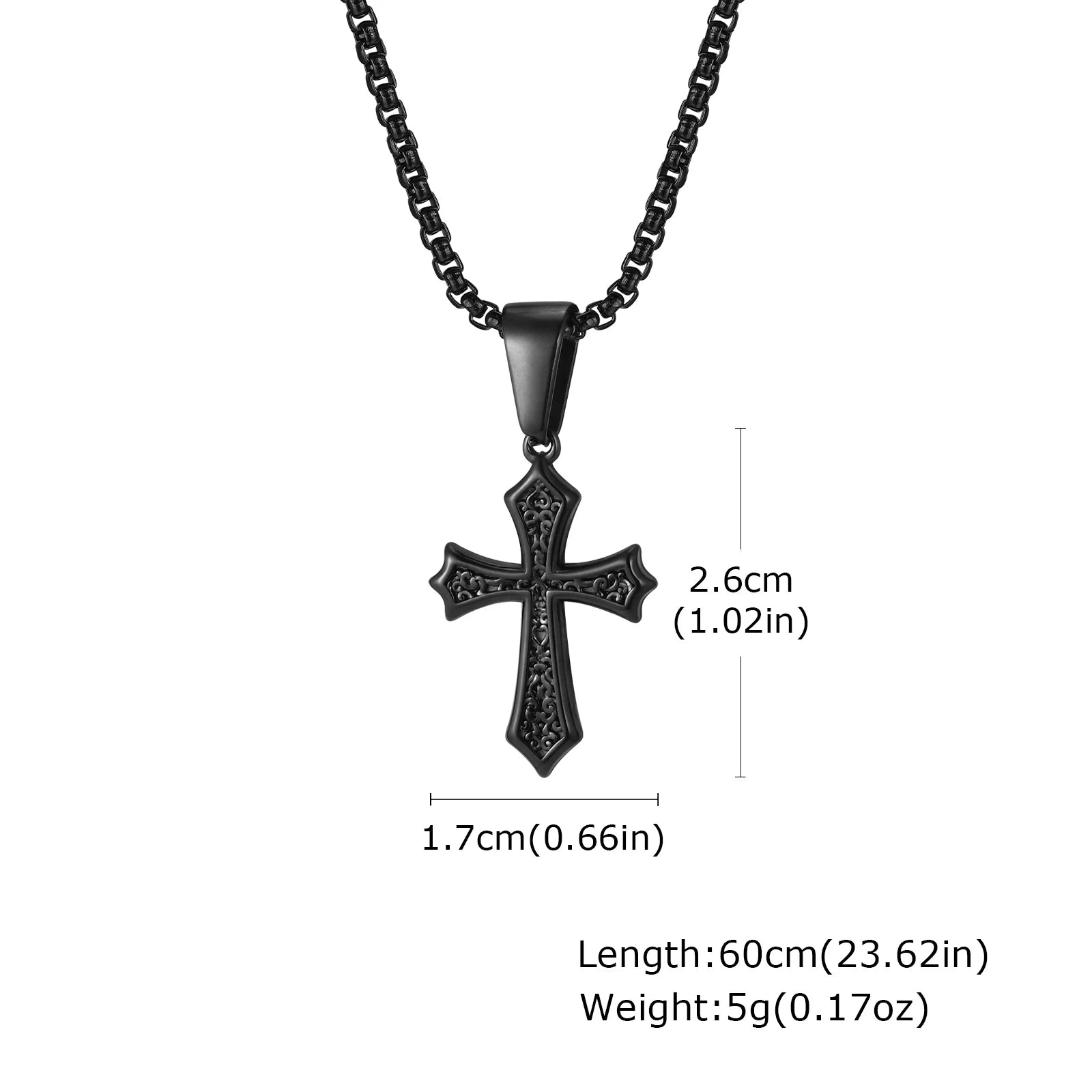 Hip Hop Cross Pendant Necklace