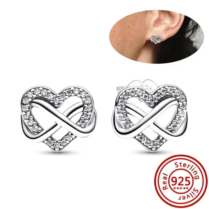 Radiant Heart Sterling Silver Earrings