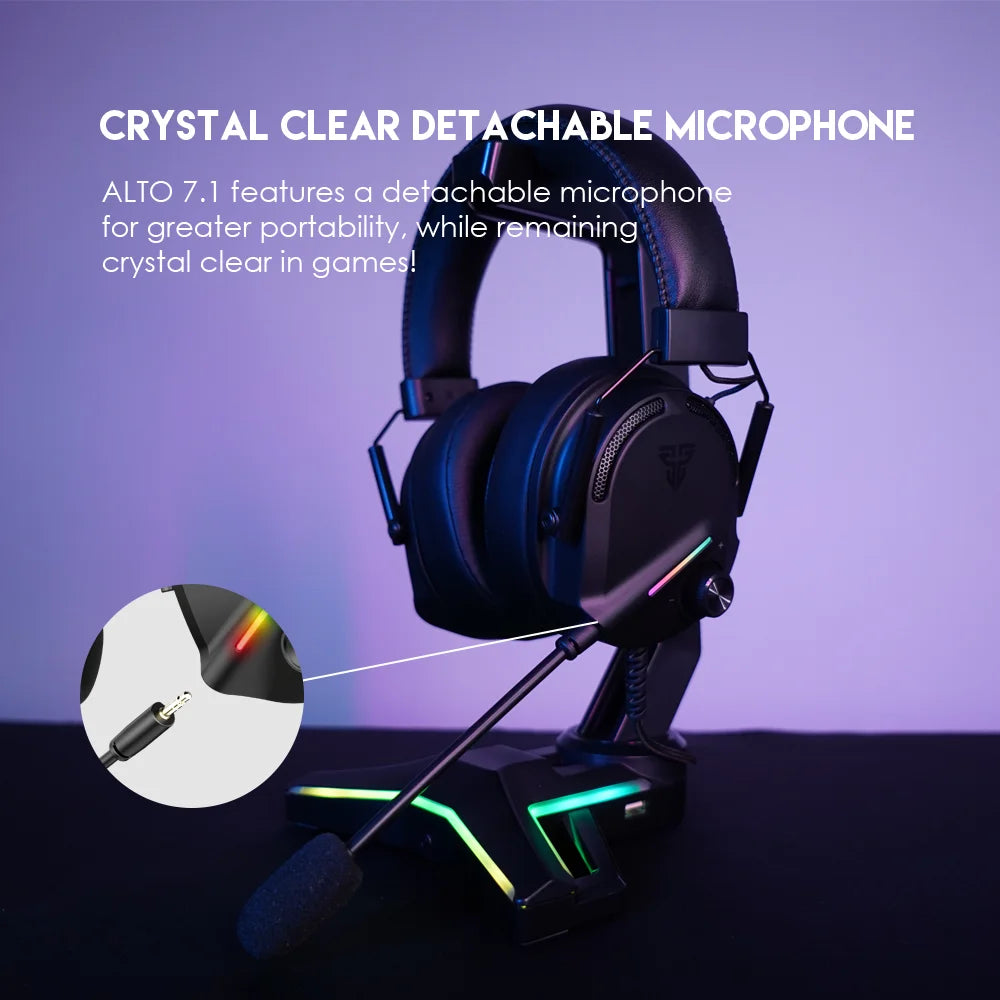 FANTECH ALTO 7.1 RGB Gaming Headset with Detachable Mic