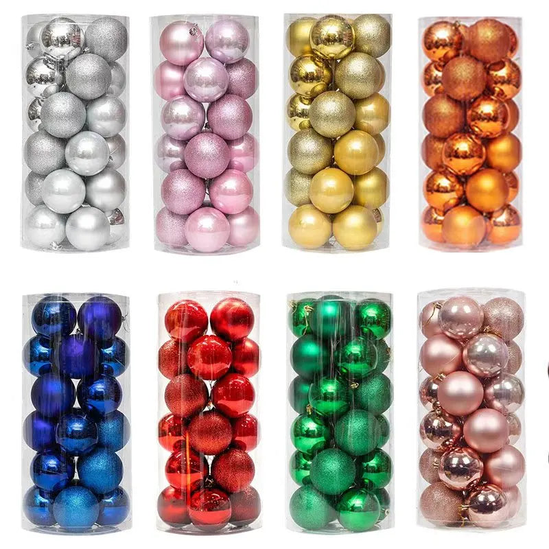 Holiday Christmas Ball Ornaments Set – 24PCS