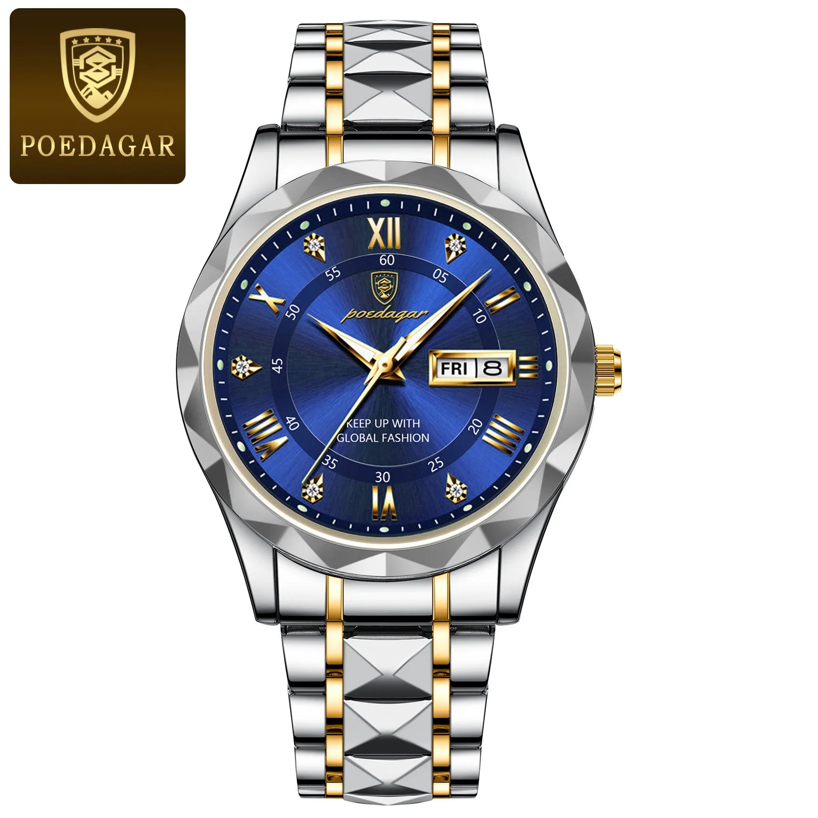 POEDAGAR Business Sport Luxury Men's Watch