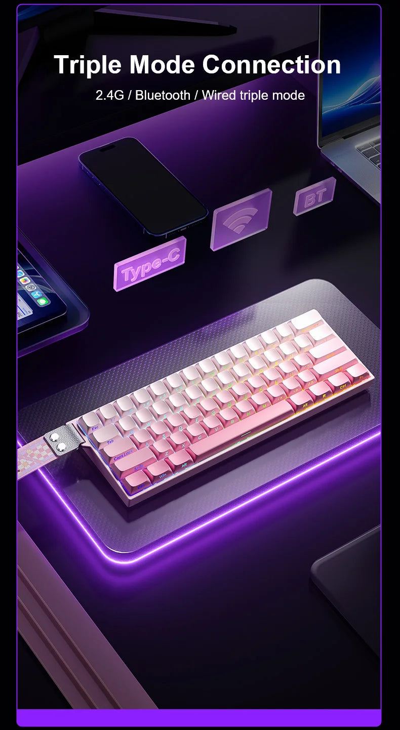 AULA MINI60 HE Magnetic Wireless Keyboard