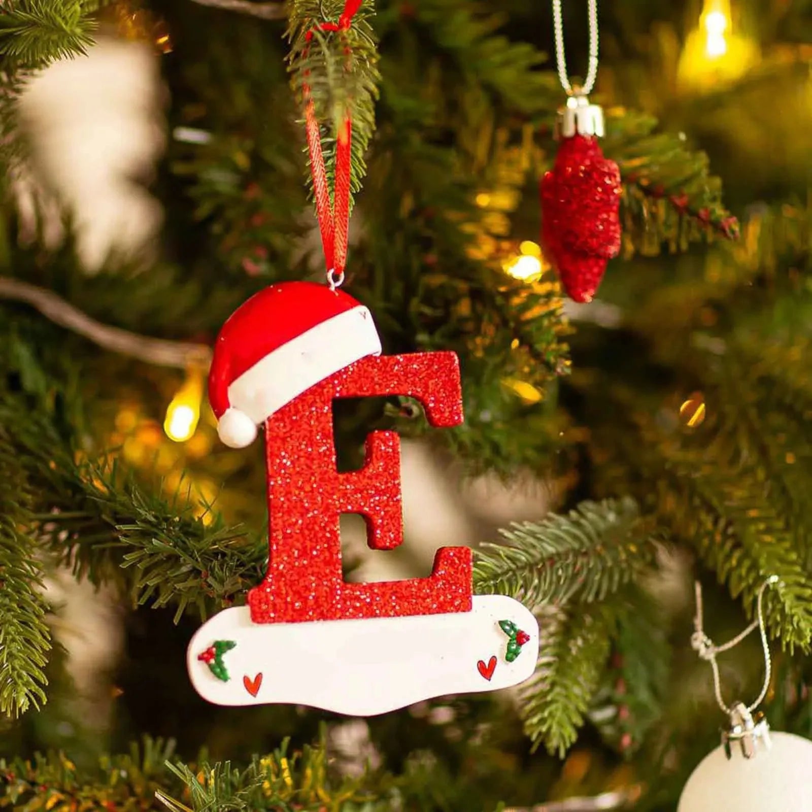 Christmas Tree Decoration for Home 2025 Letter Pendant