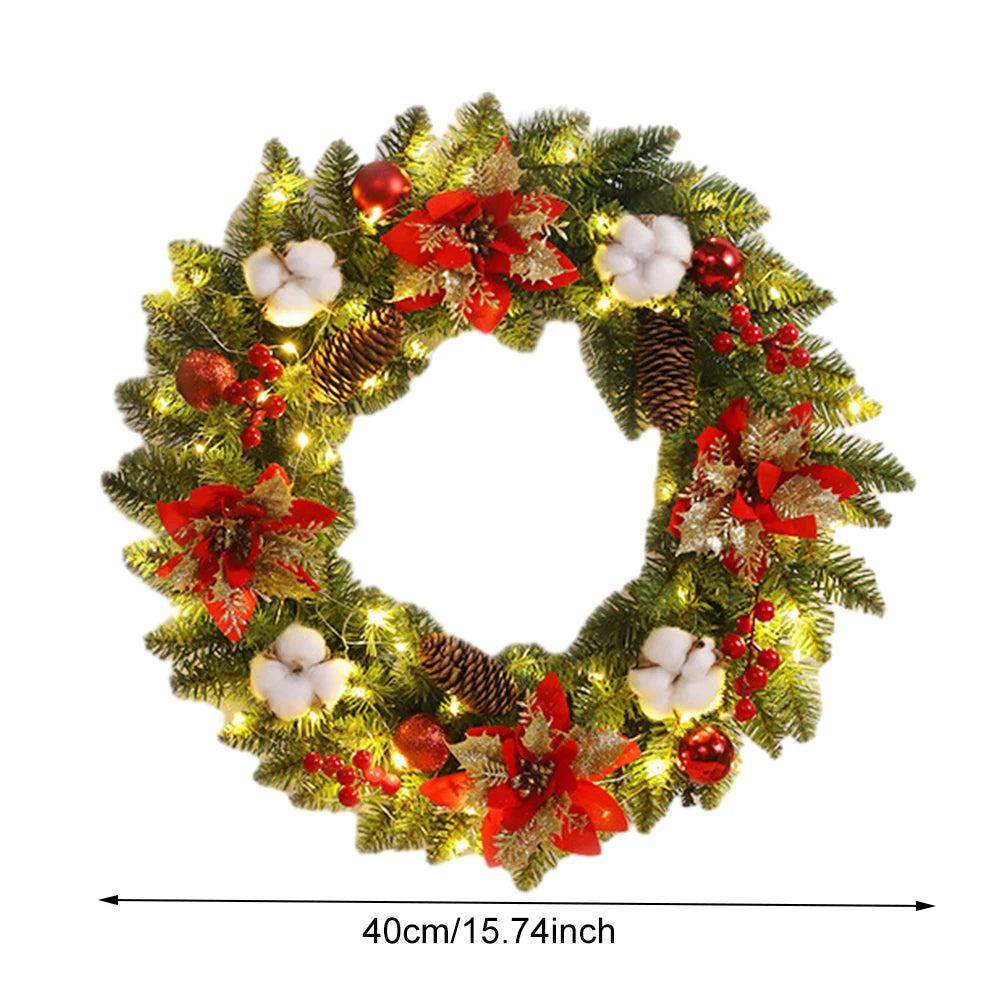 Evergreen Holiday Sparkle Wreath