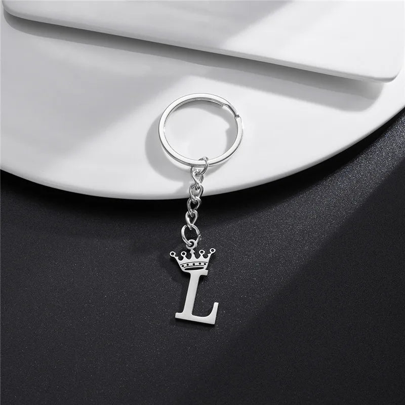 Royal Initial Keychain Charm