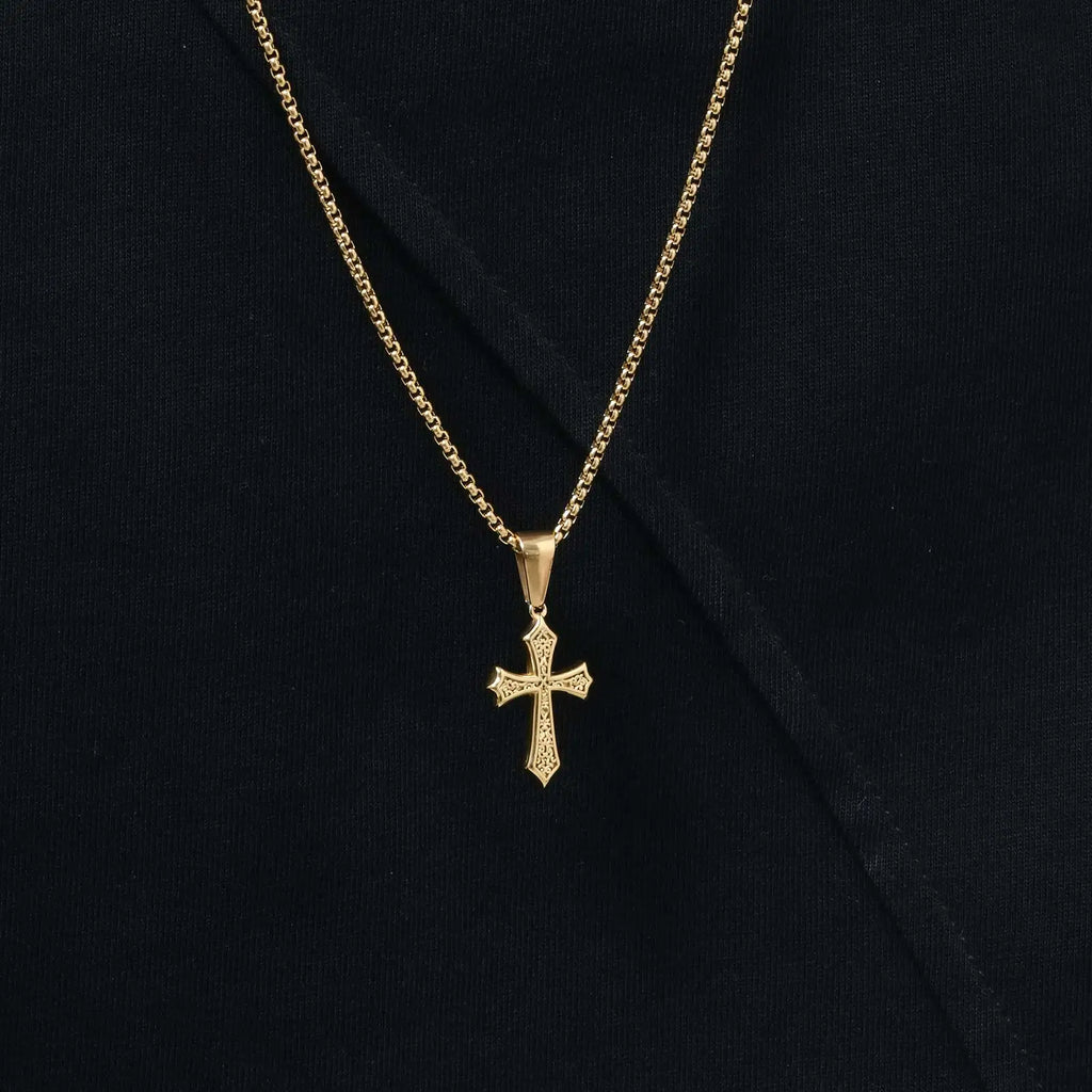 Hip Hop Cross Pendant Necklace