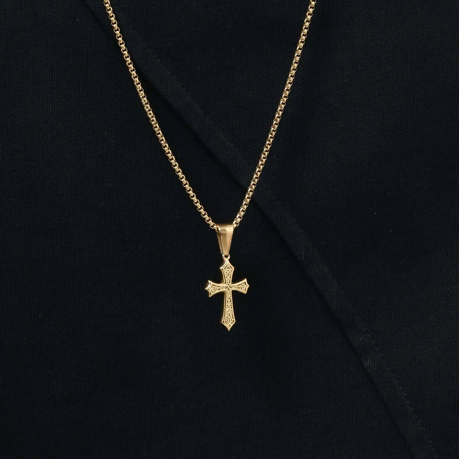 Hip Hop Cross Pendant Necklace