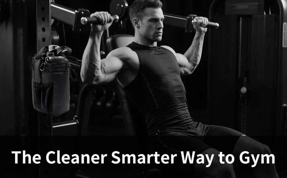 Magnetic Gym Water Bottle & Phone Storage Bag