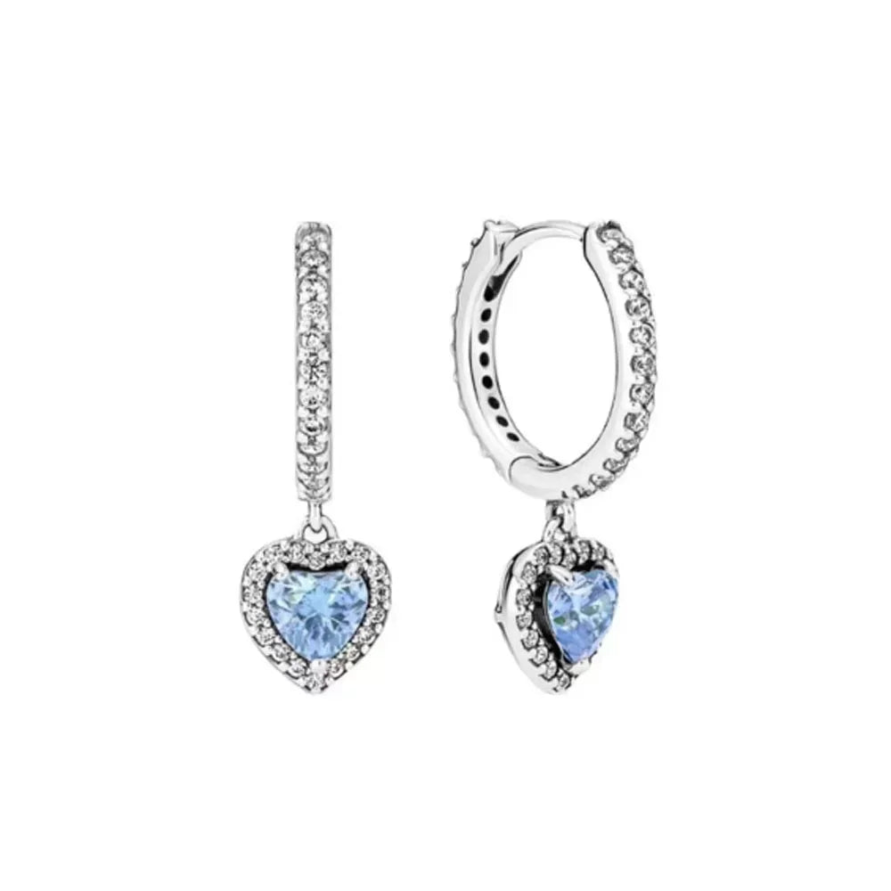 Radiant Heart Sterling Silver Earrings