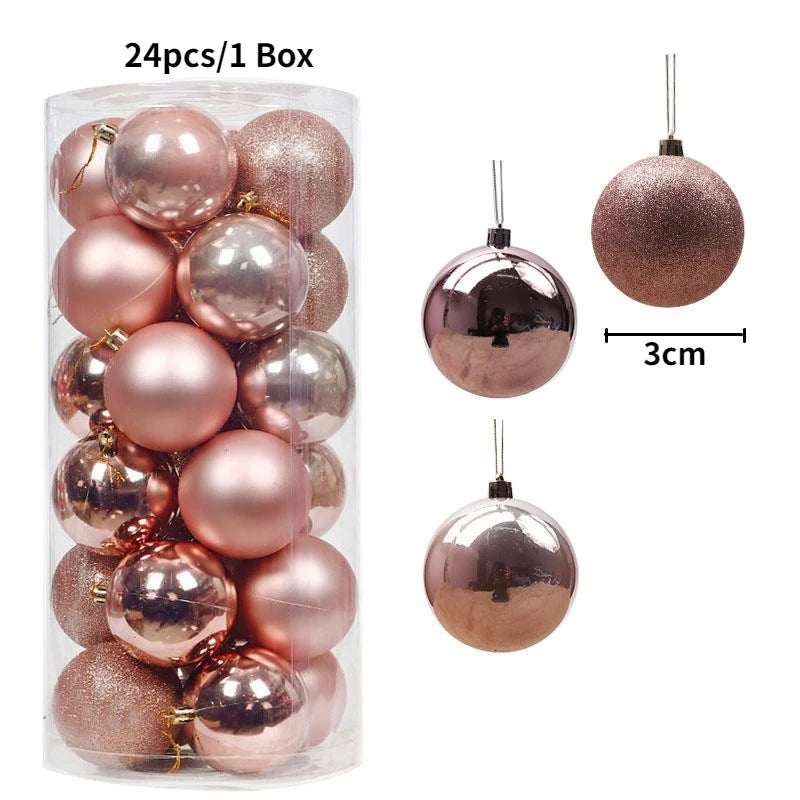 Elegant Xmas Tree Decorations for Home, Party, and New Year 2026 Décor