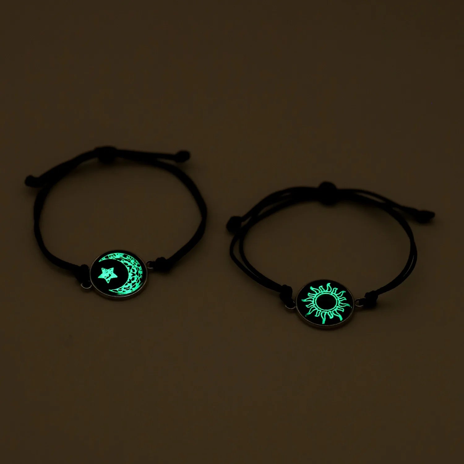 Luminous Sun & Moon Couple Bracelets