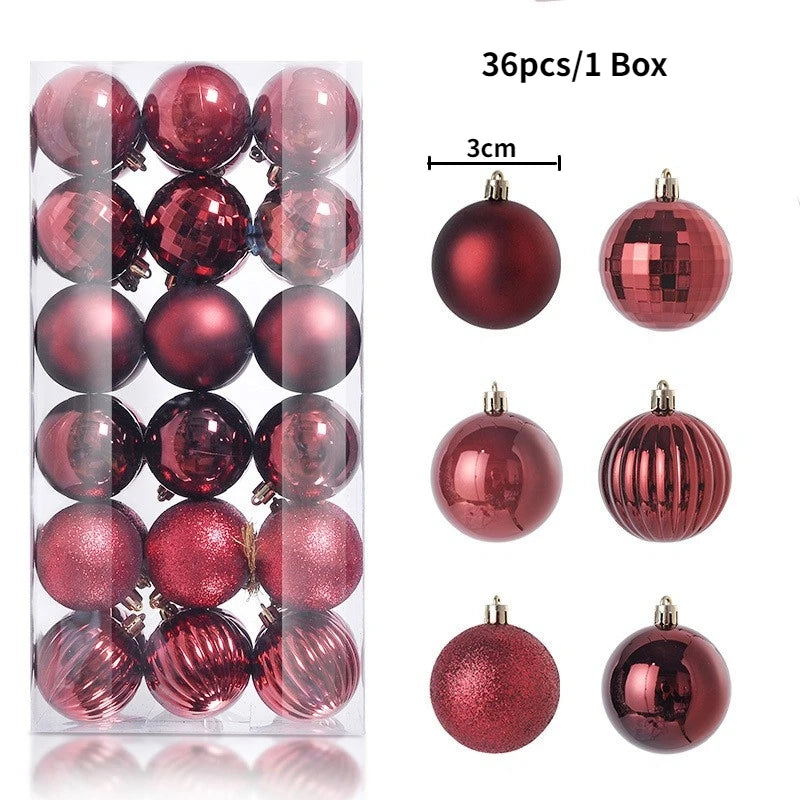 Elegant Xmas Tree Decorations for Home, Party, and New Year 2026 Décor