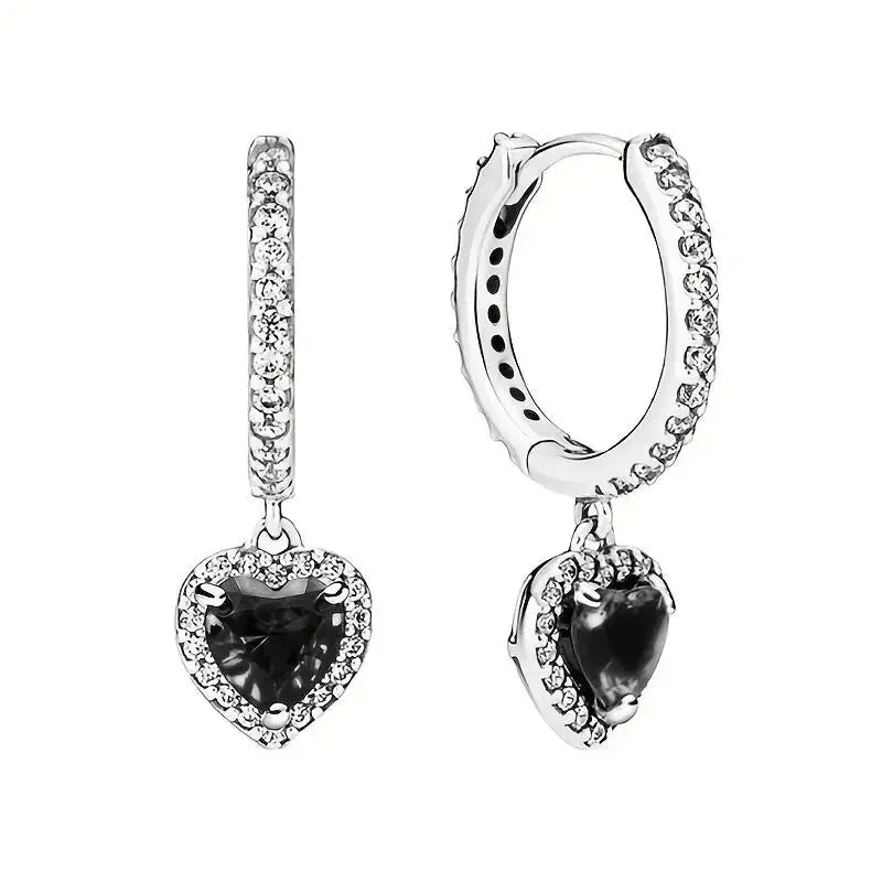 Radiant Heart Sterling Silver Earrings